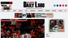 What Dailylobo.com website looks like in 2024 