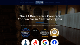 What Decorativeconcreteofvirginia.com website looks like in 2024 