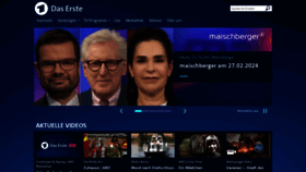 What Das-erste.de website looks like in 2024 