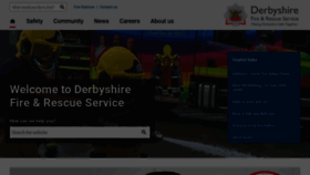 What Derbys-fire.gov.uk website looks like in 2024 