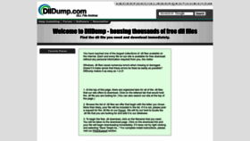 What Dlldump.com website looks like in 2024 