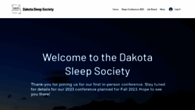What Dakotasleepsociety.com website looks like in 2024 