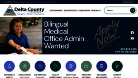 What Deltacounty.com website looks like in 2024 