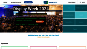 What Displayweek.org website looks like in 2024 