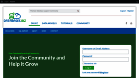 What Databaseanswers.org website looks like in 2024 