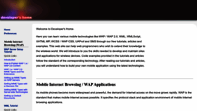 What Developershome.com website looked like in 2024 (1 year ago)