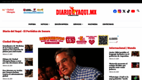 What Diariodelyaqui.mx website looks like in 2024 