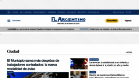What Diarioelargentino.com.ar website looks like in 2024 