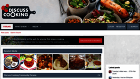 What Discusscooking.com website looks like in 2024 