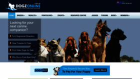 What Dogzonline.com.au website looks like in 2024 