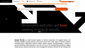 What Domainthenet.com website looked like in 2024 (1 year ago)