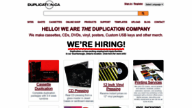 What Duplication.ca website looks like in 2024 