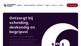 What Descheidingsmediator.nl website looks like in 2024 