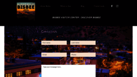 What Discoverbisbee.com website looks like in 2024 