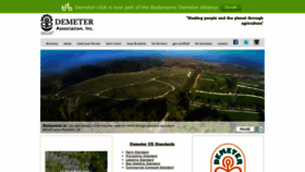 What Demeter-usa.org website looks like in 2024 