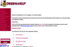 What Debianhelp.co.uk website looks like in 2024 