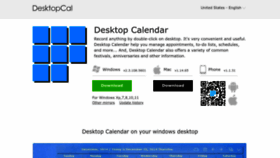 What Desktopcal.com website looks like in 2024 