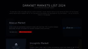 What Darkmarketslinks.com website looks like in 2024 