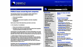 What Dbms2.com website looks like in 2024 
