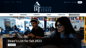 What Daltonstate.edu website looks like in 2024 