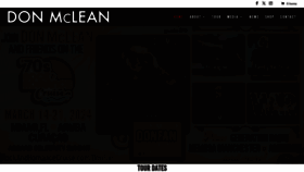 What Donmclean.com website looks like in 2024 