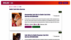 What Delhigirlsclub.com website looks like in 2024 