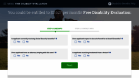 What Disability-benefits-help.org website looks like in 2024 