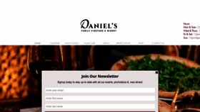 What Danielsvineyard.com website looks like in 2024 