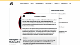 What Designtagebuch.de website looks like in 2024 
