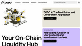 What Dodoex.io website looks like in 2024 