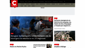 What Diariocorreo.pe website looks like in 2024 