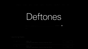 What Deftones.com website looks like in 2024 