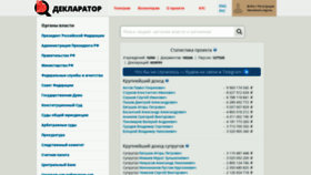 What Declarator.org website looks like in 2024 