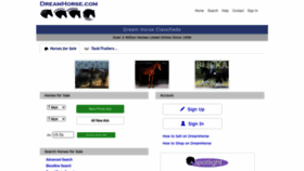 What Dreamhorse.com website looks like in 2024 