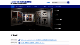 What Dnpfcp.jp website looks like in 2024 