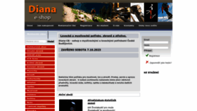 What Dianacb.cz website looks like in 2024 