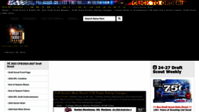 What Draftscout.com website looks like in 2024 