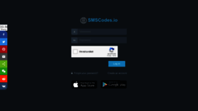 What Dashboard.smscodes.io website looks like in 2024 
