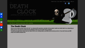 What Death-clock.org website looks like in 2024 