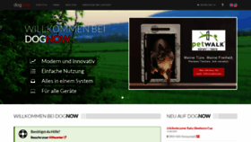 What Dognow.at website looks like in 2024 