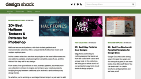 What Designshack.net website looked like in 2024 (1 year ago)