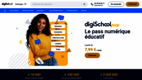 What Digischool.fr website looks like in 2024 