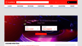 What Djborze.hu website looks like in 2024 