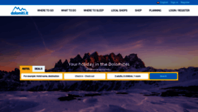 What Dolomiti.it website looks like in 2024 