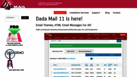 What Dadamailproject.com website looks like in 2024 