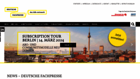 What Deutsche-fachpresse.de website looks like in 2024 