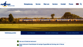 What Der-metronom.de website looked like in 2024 (1 year ago)