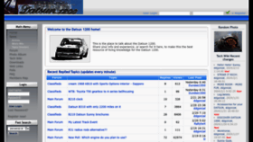 What Datsun1200.com website looks like in 2024 