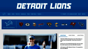 What Detroitlions.com website looks like in 2024 