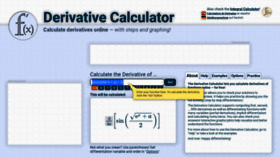 What Derivative-calculator.net website looks like in 2024 